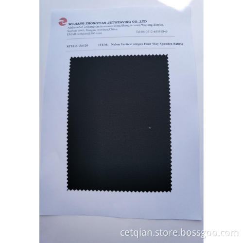 Nylon Vertical stripes Four Way Spandex Fabric